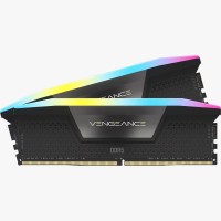MEMORIA RAM DDR5 32GB (2X16) CORSAIR 5200MHZ VENGEANCE RGB BLACK CMH32GX5M2B5200C40