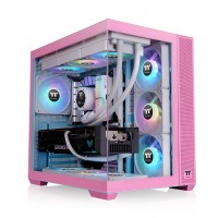 GABINETE GAMER THERMALTAKE VIEW 380 TG X4 FAN ARGB BUBBLE PINK CA-1Z2-00MAWN-00