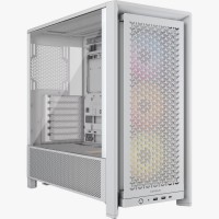 GABINETE GAMER CORSAIR MODULAR FRAME 4000D X3 FAN ARGB SERIES AIRFLOW MESH WHITE CC-9011297-WW