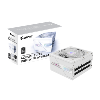 FUENTE CERTIFICADA GIGABYTE 1000W AORUS ELITE 80 PLUS PLATINUM ICE WHITE FULL MODULAR GP-AE1000PM PG5 ICE