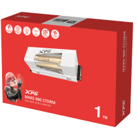 ALMACENAMIENTO DISCO SOLIDO SSD NVME XPG 1TB MARS 980 STORM LIQUID COOLING PCIE 5.0 M.2 WHITE SMAR-980S-1TC