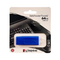ALMACENAMIENTO PENDRIVE KINGSTON 64GB 3.2 DATATRAVELER EXODIA AZUL KC-U2G64-7GB