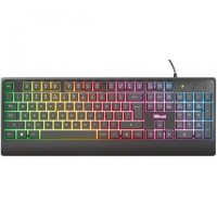 Perifericos Teclado USB Trust Ziva Led Multicolor Gamer 24098