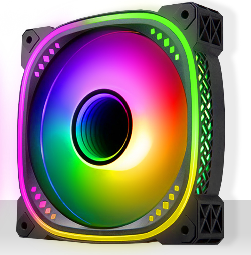 Refrigeracion Cooler Gabinete Sentey Black Pwm+ARGB F70