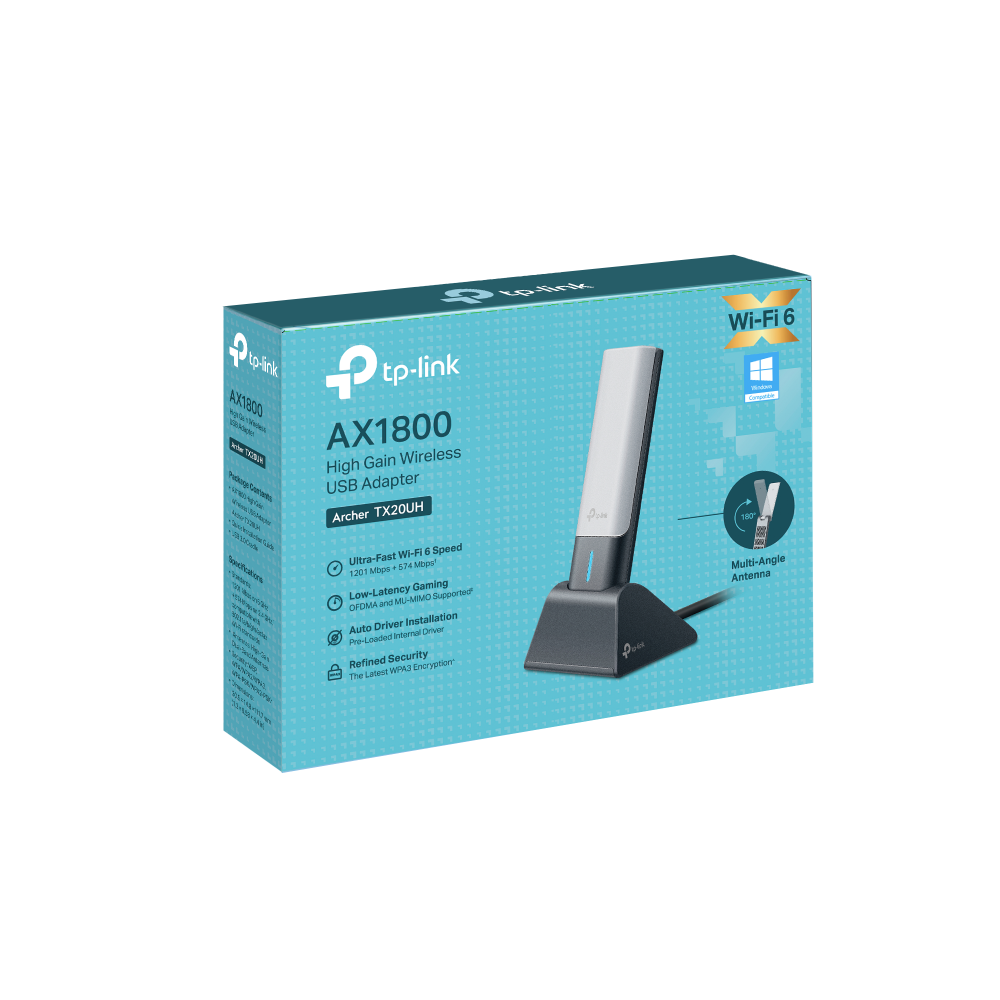 Placa De Red TP-Link Archer TX20UH WiFi 6 Dual Band High AX1800
