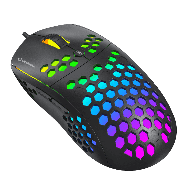 Periféricos Mouse Gamer Gamemax Honeycomb RGB 6.4k Dpi MG8