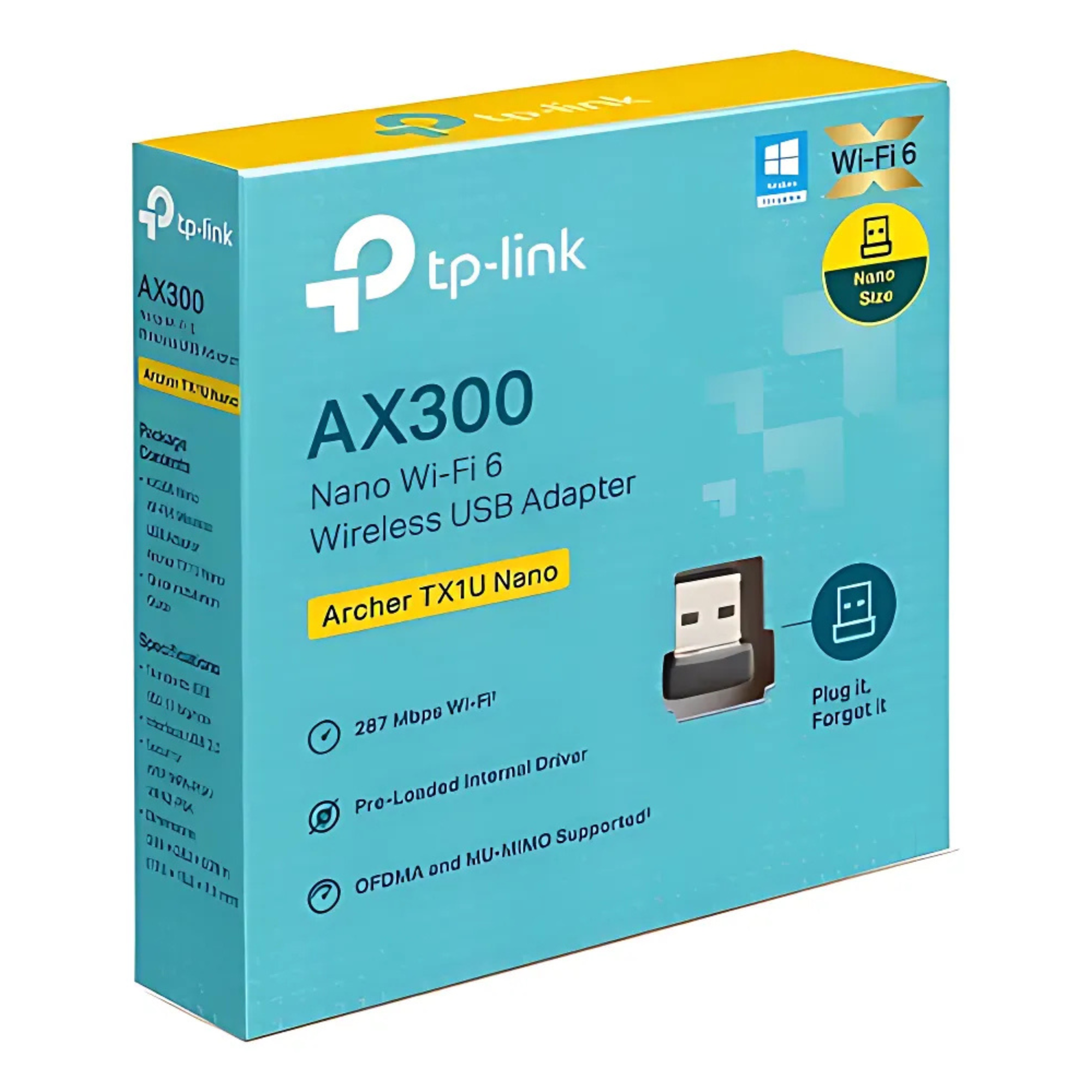 Placa De Red Tp-Link AX300 Wifi 6 TX1U Nano