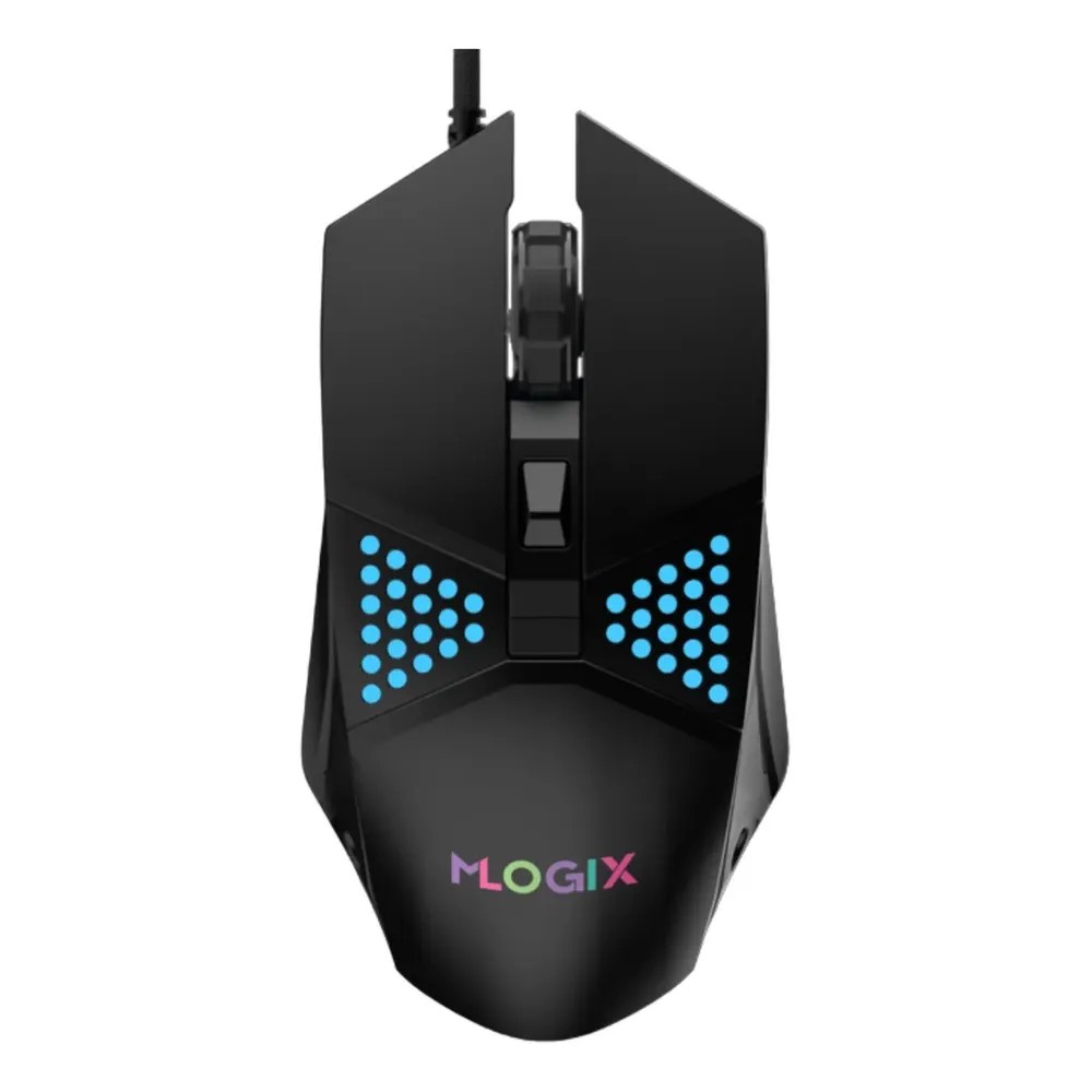 Periféricos Mouse Gamer Mlogix Caster RGB Black 1600 Dpi MG16