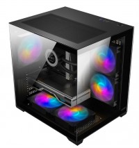 GABINETE GAMER SENTEY A5 MICRO BLACK 5FAN FRGB GS-7900