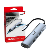 Varios Hub Genius USB C 3.0 5 En 1 Iron Grey UH-545