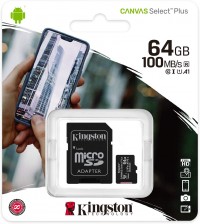 Varios MicroSD Kingston 100mb/s A1 64GB