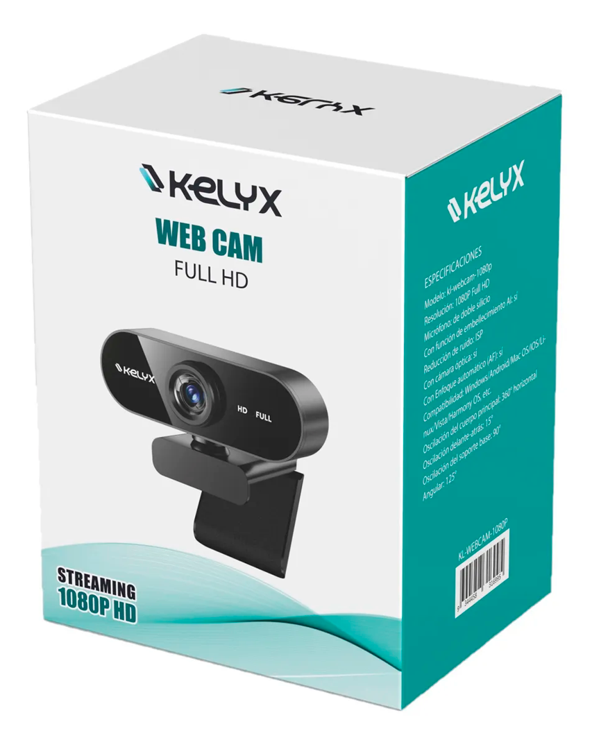 Webcam Kelyx 1080p Ideal Conferencia Skype Zoom Clase