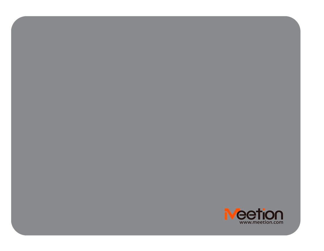 Mousepad Meetion Pd005 Pad Antideslizante 25cm X 19cm Color Gris/Negro