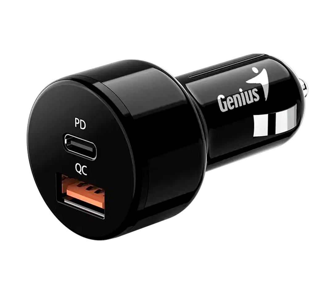 CARGADOR GENIUS PD-36AC P/AUTO USB-A / USB-C 36W