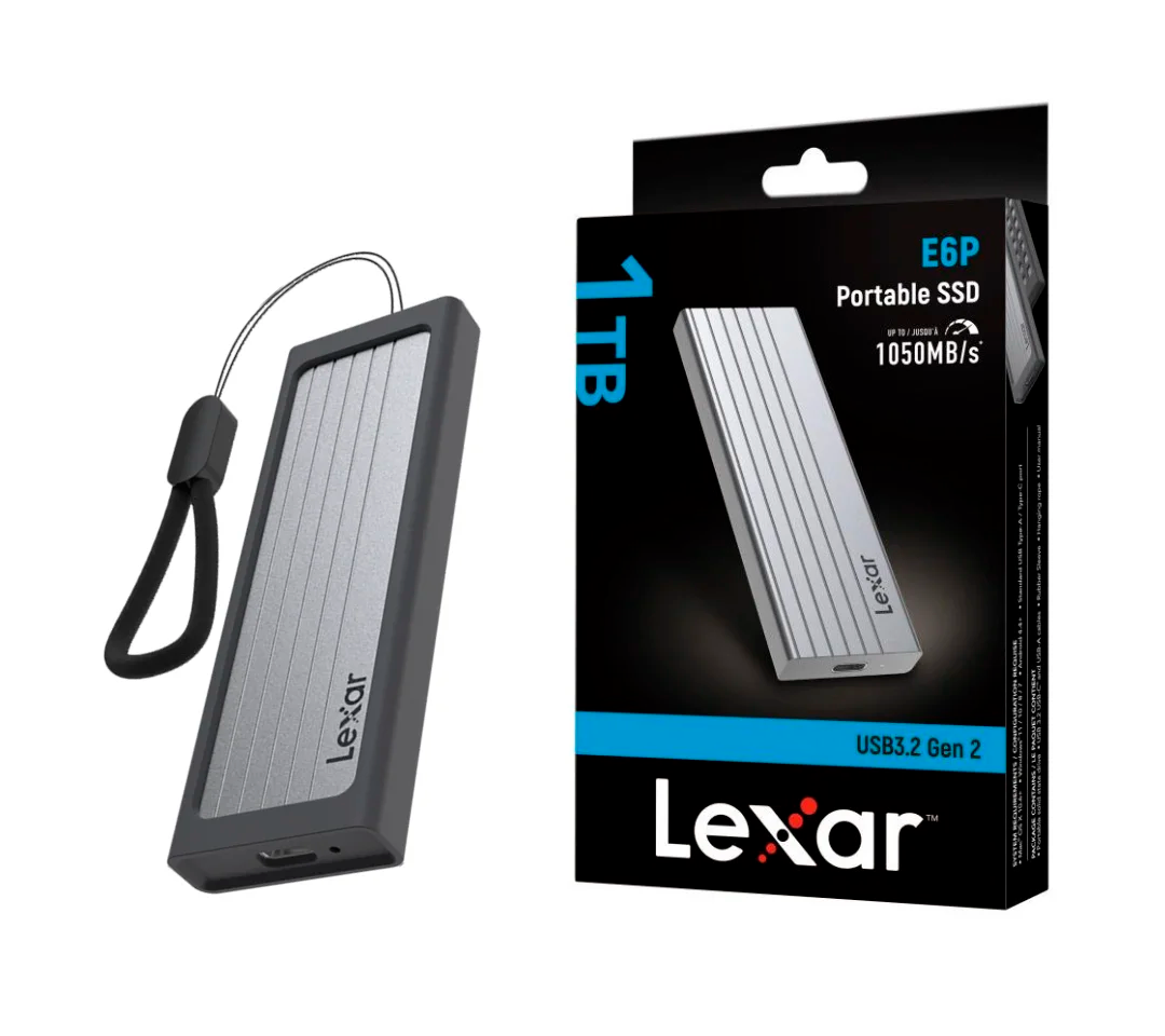 Disco Externo SSD LEXAR E6P 1TB, USB 3.2 GEN2