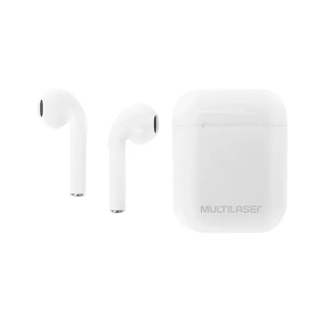 AURICULAR MULTILASER PH326 EAR BUDS INALAMBRICO TWS  BLANCO TOUCH/BT5.0/10MTS/4HRS