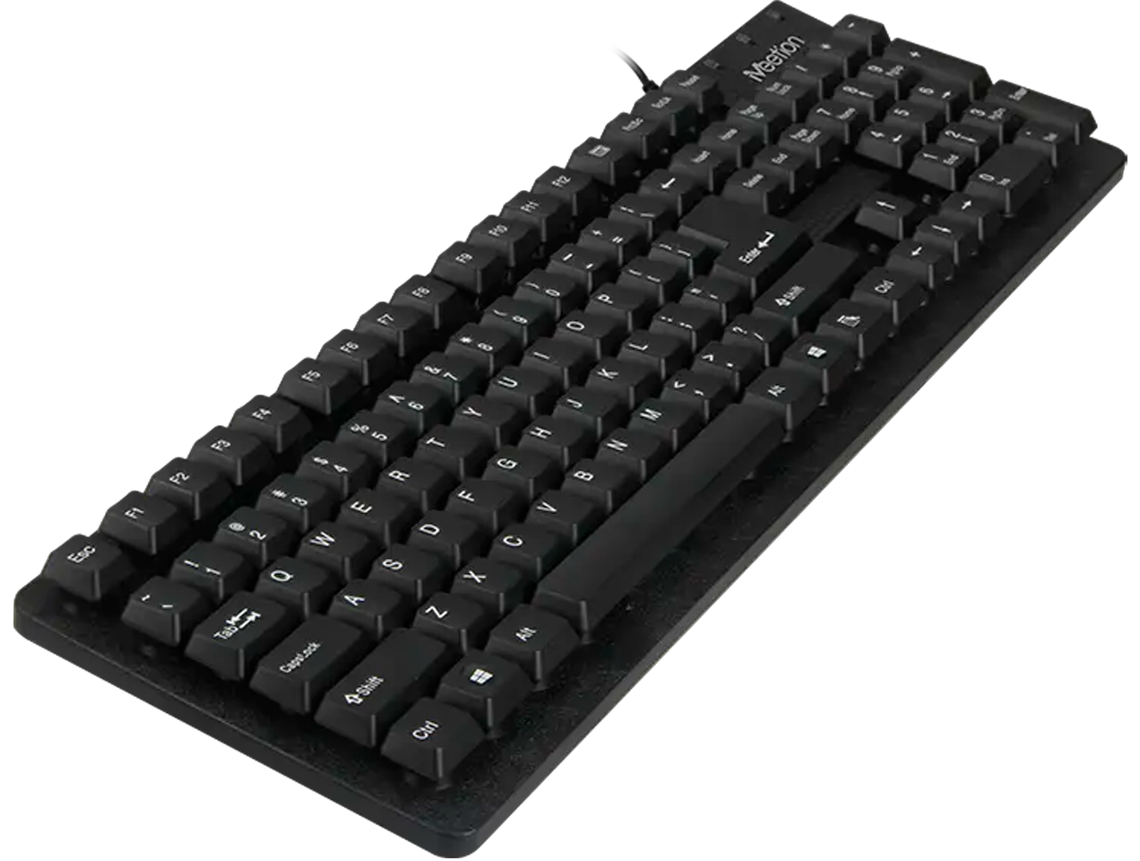 TECLADO CON CABLE MEETION K202 SILENCIOSO GRIS OSCURO