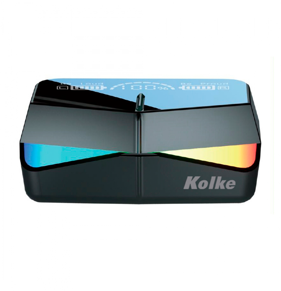 AURICULAR KOLKE  EAR BUDS INALAMBRICO TWS  KAB-676 GAMING modo gaming-musica - Tactil - A prueba de agua