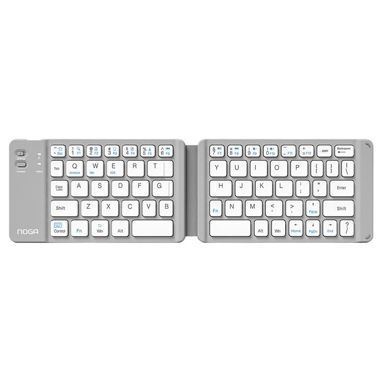 TECLADO PLEGABLE BLUETOOTH  NOGA  NKB-BT26 Gris Ingles internacional