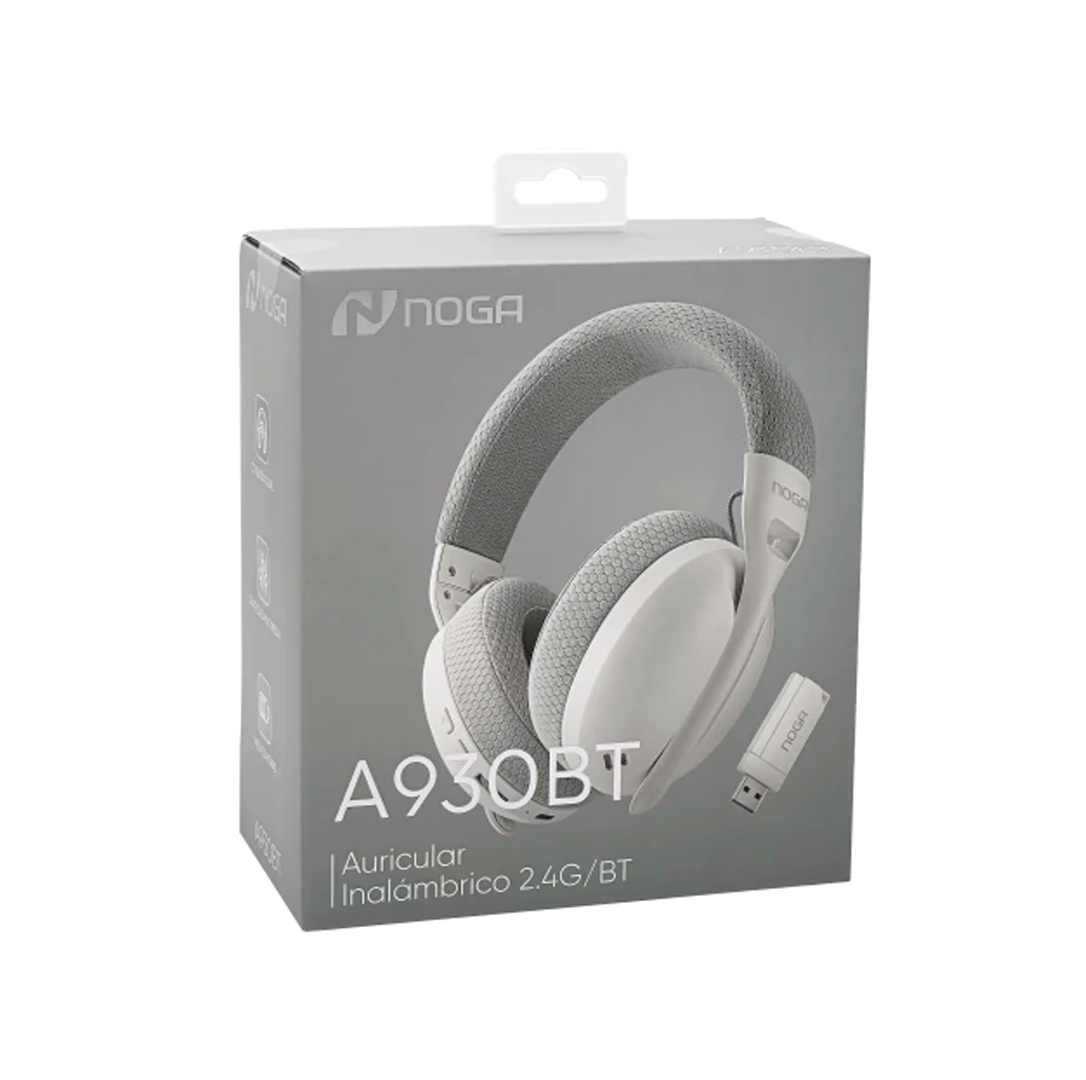 AURICULAR  NOGA A930BT  GAMER INALAMBRICO 2.4 + BT + CABLE 3.5