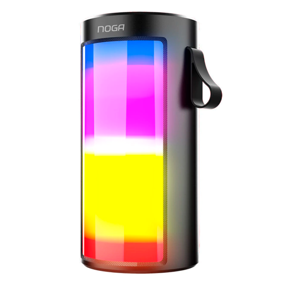 Parlante Noga PARTY  Ng-bt620 Bluetooth 5w Negro Portátil CON LEDS