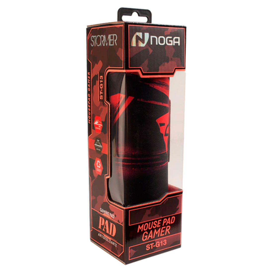 Mouse Pad Gamer  Tela Goma Pc Noga G13 Negro Stormer      20CM X 23CM