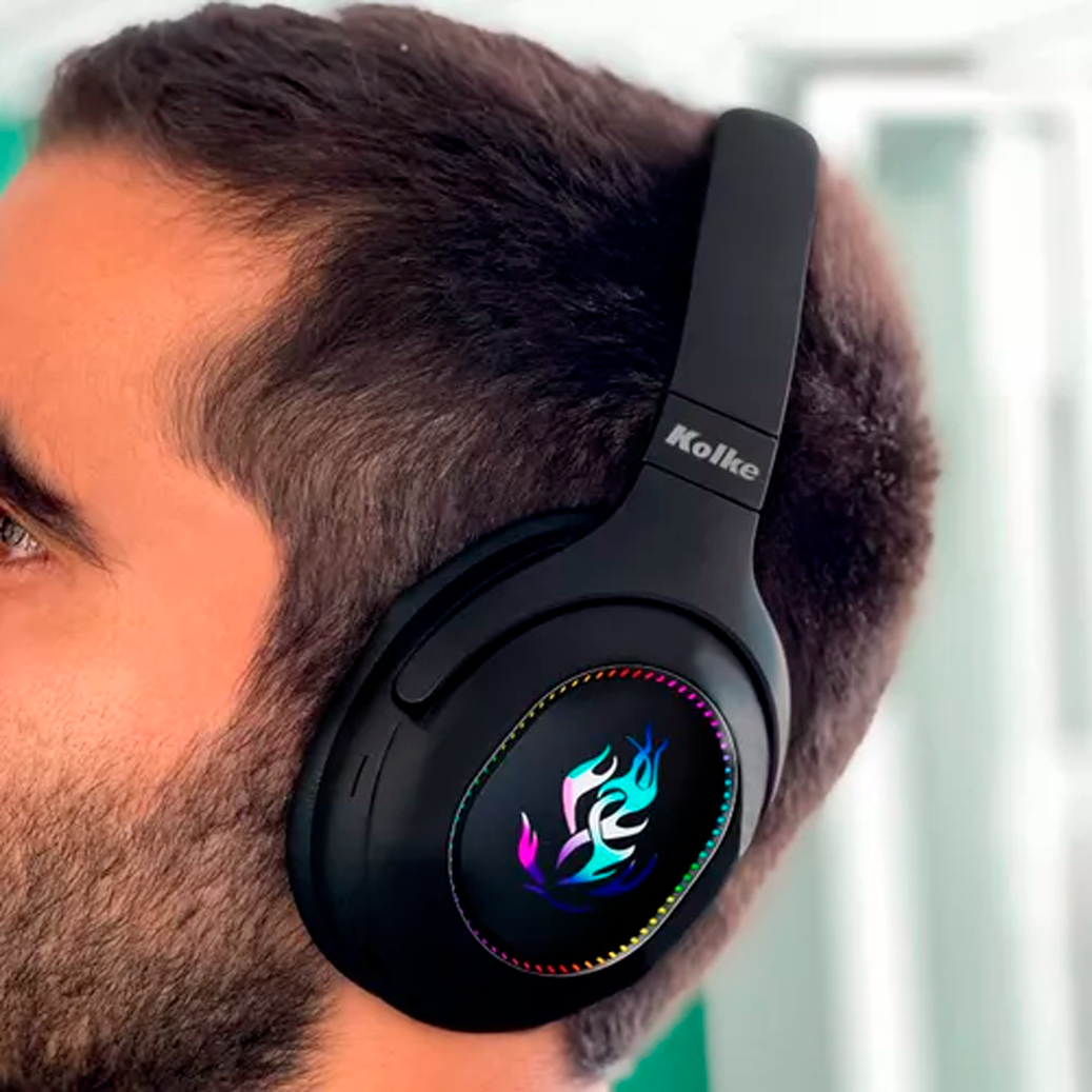 AURICULAR VINCHA BLUETOOTH KOLKE BURNING KAB-670 NEGRO  Radio FM SD cable