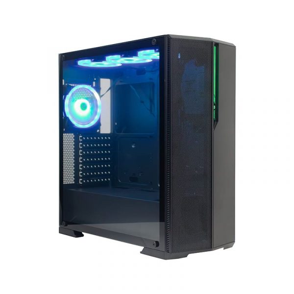 Gabinete Teros TE-1175N Gaming  ATX  Mid Tower 4 Fans ARGB s/fuente