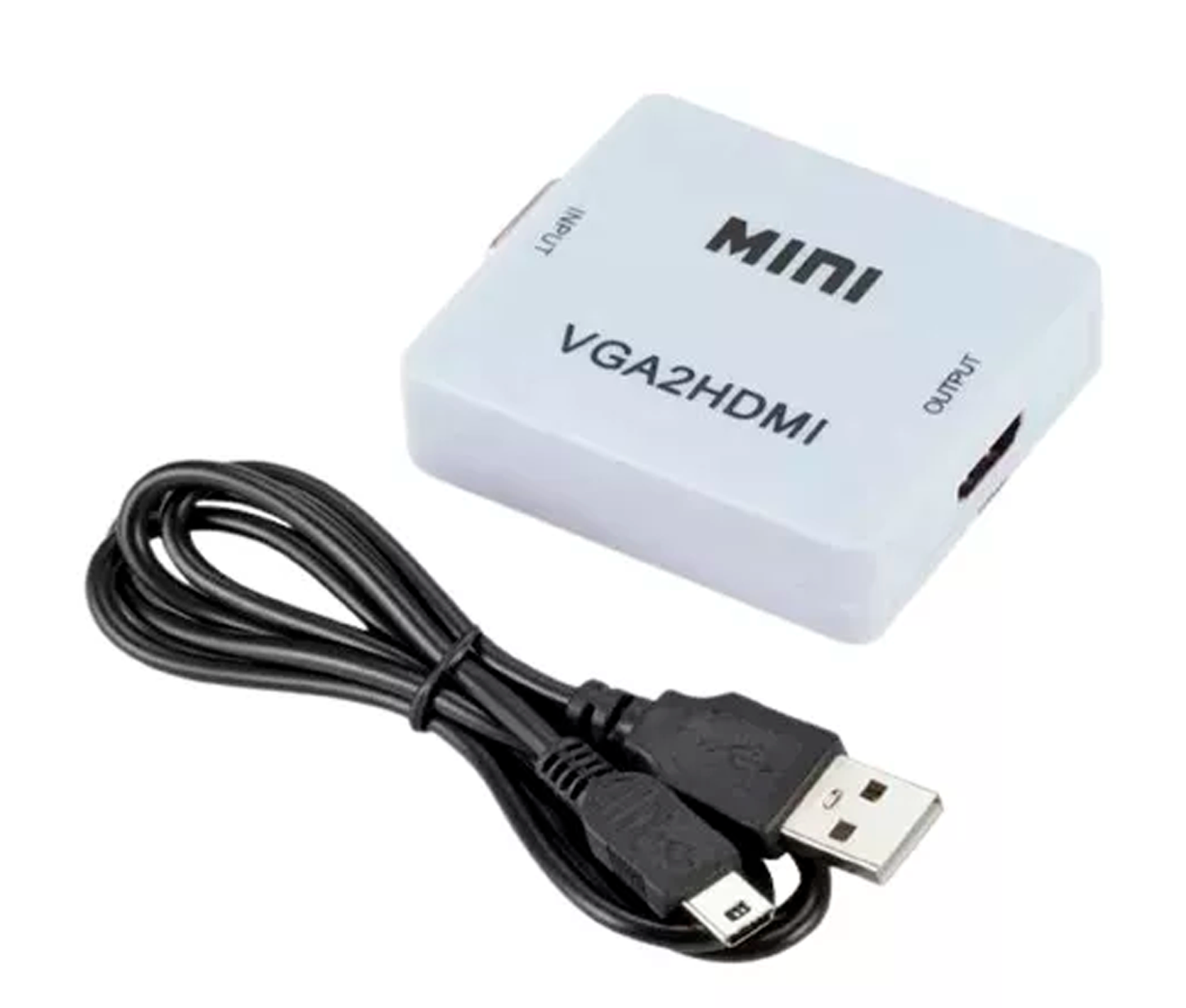 CONVERSOR VGA A HDMI C/AUDIO Y POWER, sin cables