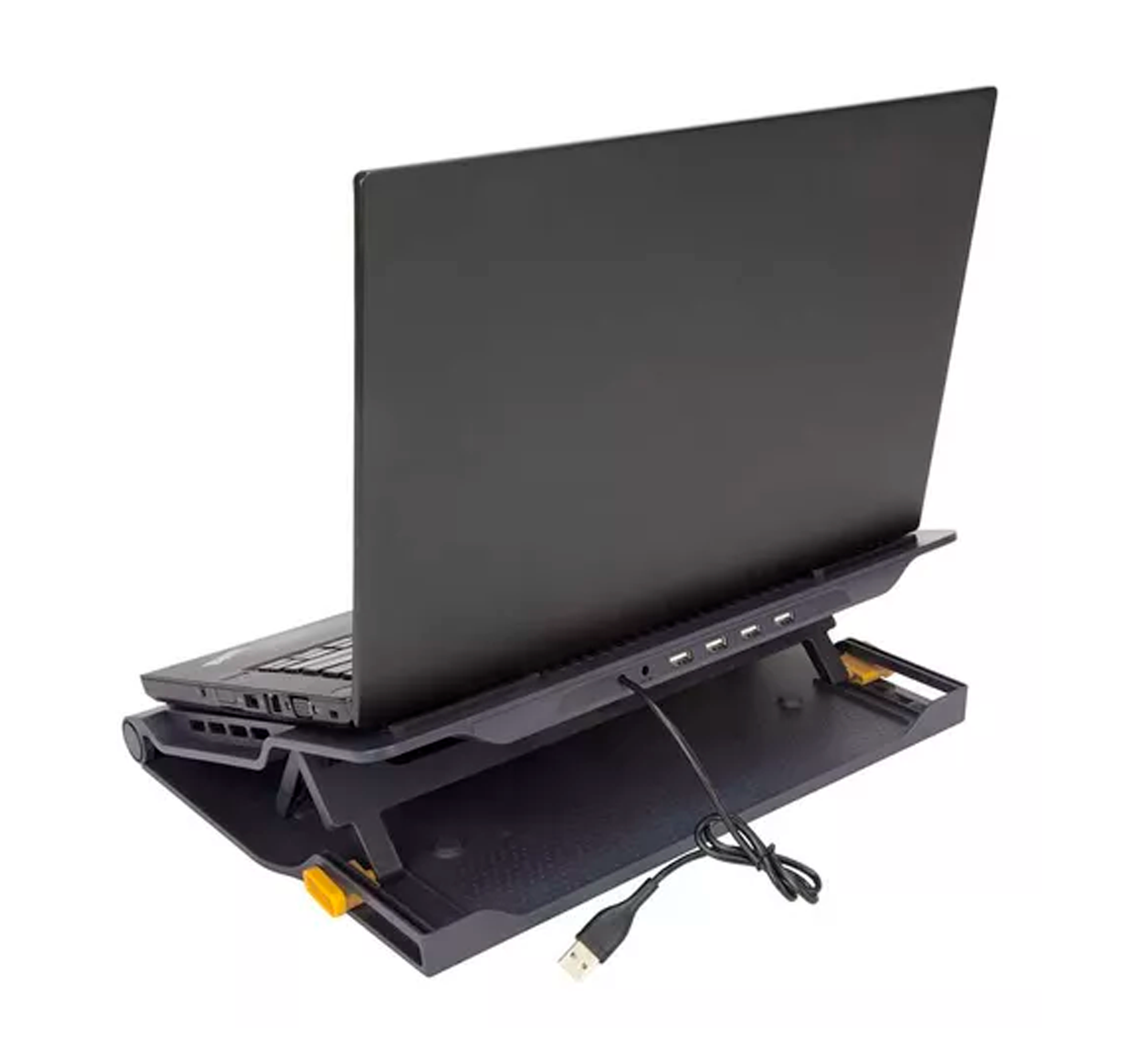 Base notebook con ventilador y 4 usb ( Plata)