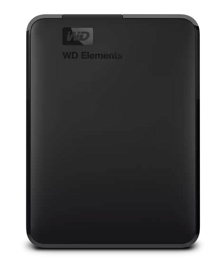 Disco Externo HDD WESTERN DIGITAL Elements 2TB USB 3.0 Tipo A Negro