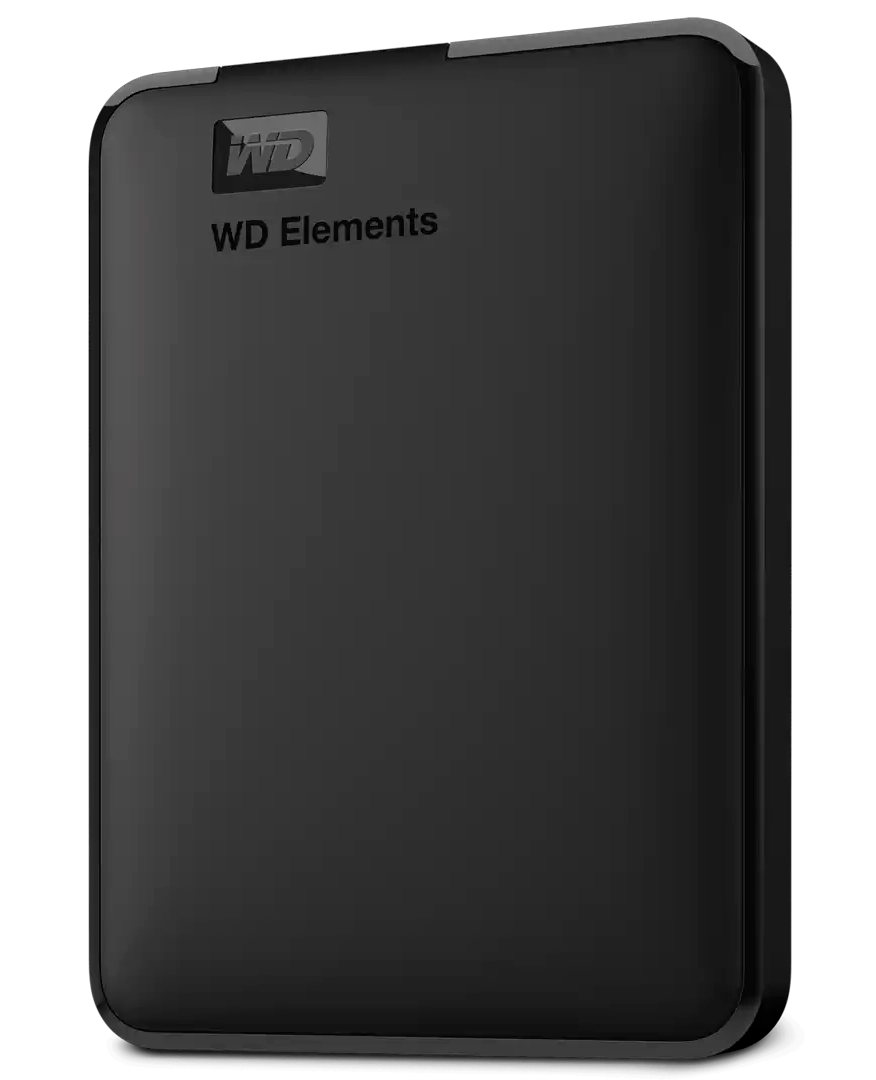 Disco Externo HDD WESTERN DIGITAL Elements 2TB USB 3.0 Tipo A Negro