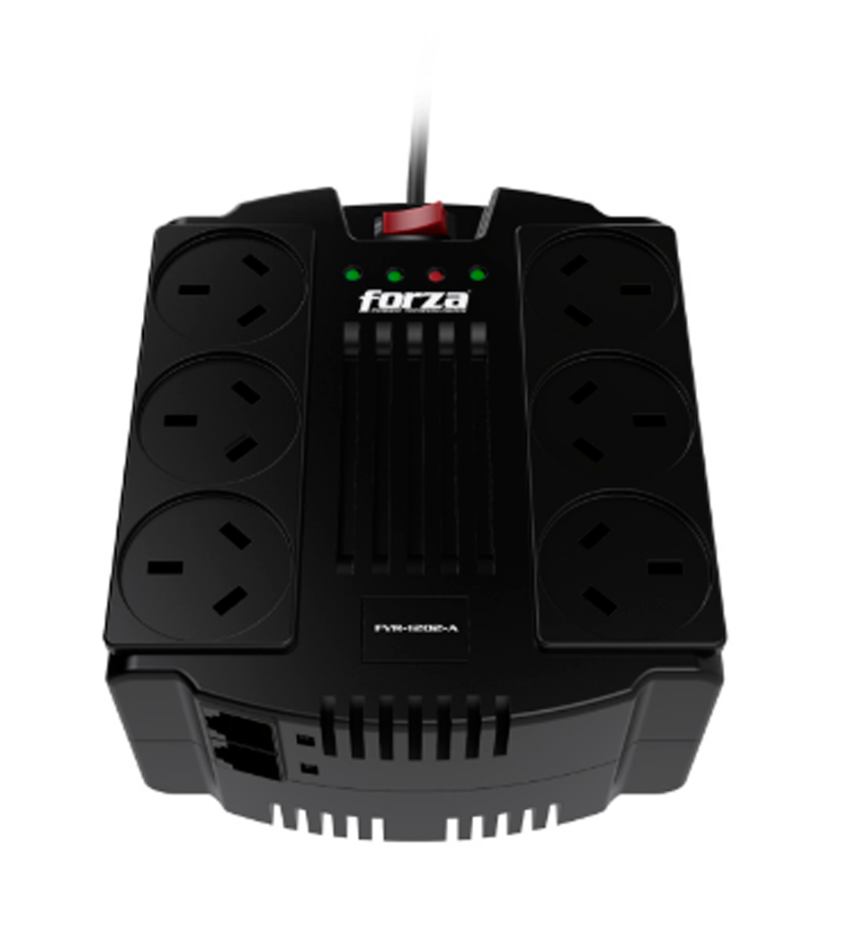 ESTABILIZADOR DE TENSION FORZA  1200VA 600W  FVR-1202A