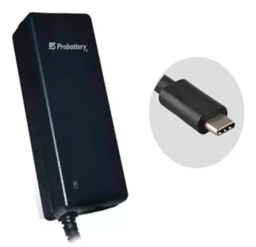 CARGADOR NOTEBOOK PROBATTERY 20V 3.25A   65W  TYPE-C