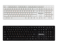 TECLADO WIRELESS MEETION WK841 Negro /BLANCO   Keyboards CON PILAS