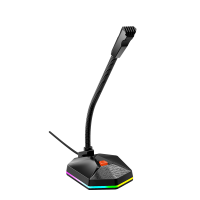 Micrófono Omnidireccional Usb Gaming Meetion Mc13 Con Rgb