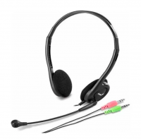 AURICULAR HEADSET CON MICROFONO GENIUS HS-200C  Mini-plug 3.5mm (x2) C/ADAP 1 JACK !!