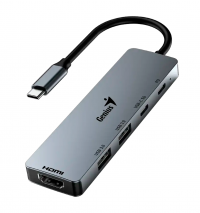 HUB GENIUS UH-500 USB-C  X5 : X2USB  / X1HDMI/ X1USBC/  X1 PD100W