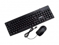 COMBO LNZ TECLADO Y MOUSE CON CABLE USB