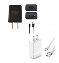 CARGADOR KOLKE  220V  CARGA RAPIDA 18W NEGRO WHITE   CON CABLE USB C de 1 METRO INCLUIDO