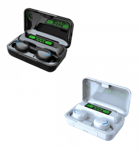 AURICULAR KOLKE EAR BUDS INALAMBRICO KAB-621 NEGRO/BLANCO con indicador de carga digital - control tactil