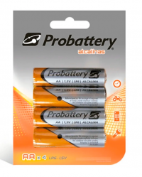 PILA ALCALINA  PROBATTERY AA   PACK X4