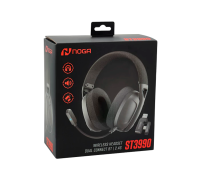 AURICULAR NOGA  ST3990  GAMER INALAMBRICO 2.4 + BT + CABLE 3.5