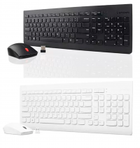 COMBO TECLADO Y MOUSE  WIRELESS  LENOVO 510  NEGRO BLANCO