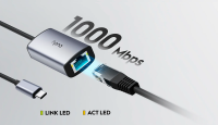 Adaptador Cudy  UE10C  USB-C a Ethernet GIGABIT