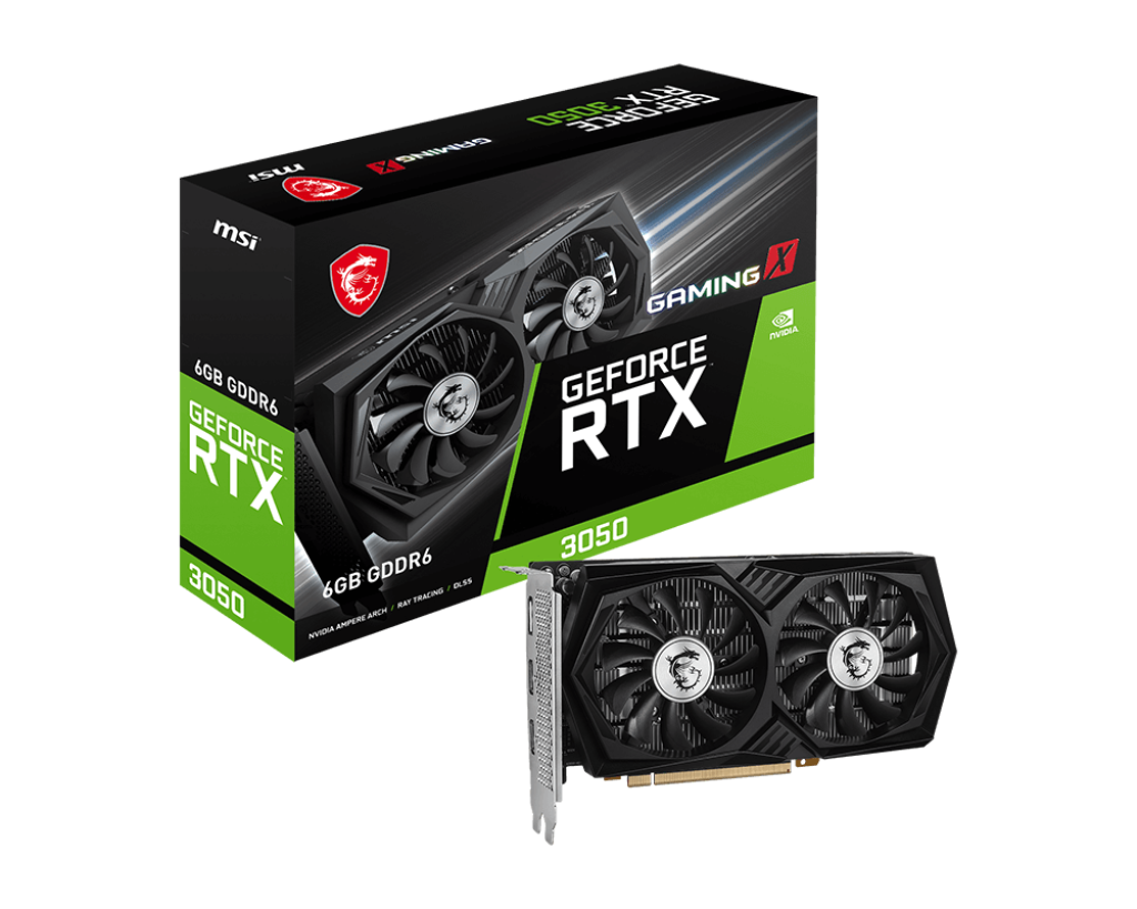 Placa De Video Msi Rtx 3050 Gaming X 6gb Gddr6 Oc Edition Dlss Ray Tracing