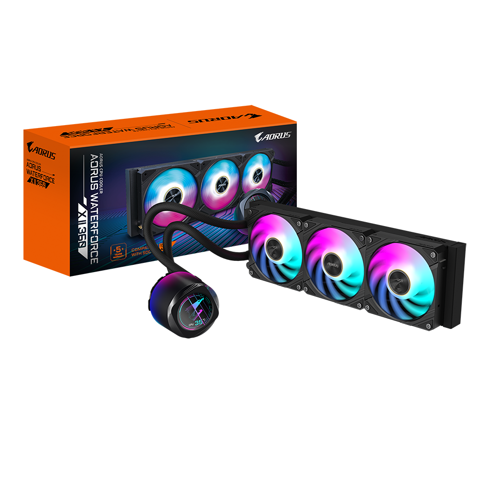 Watercooling Gigabyte Aorus Waterforce X Ii 360 Argb C/ Display Am5 Lga 1851