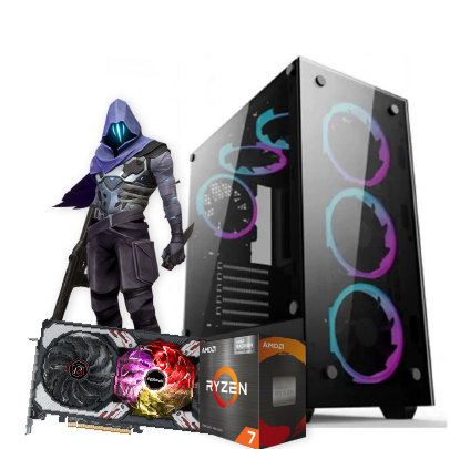 PC GAMER RYZEN 7 5700 b450 tuf 16gb ram rx 7600 8gb m.2 1TB 6000mb/s 750w gabinete gamer