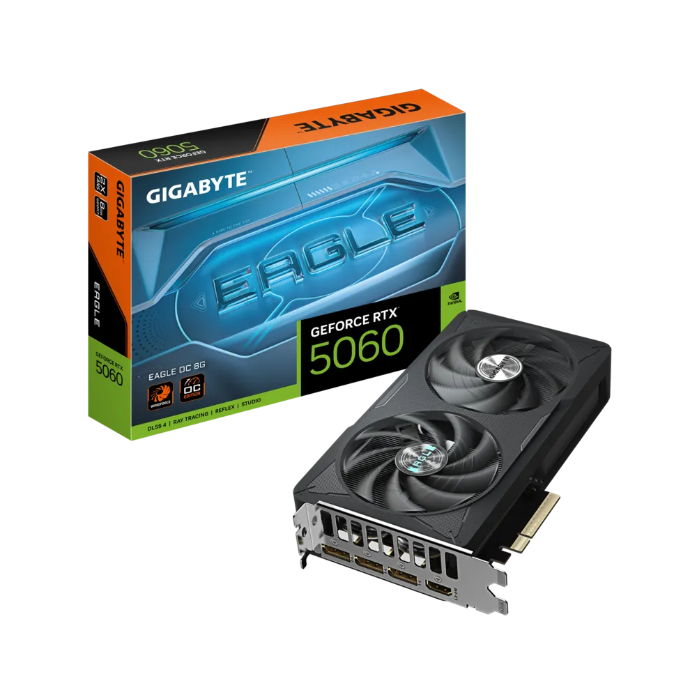 Placa De Video Gigabyte Geforce Rtx 5060 Eagle Oc 8gb Dlss 4 Gddr7