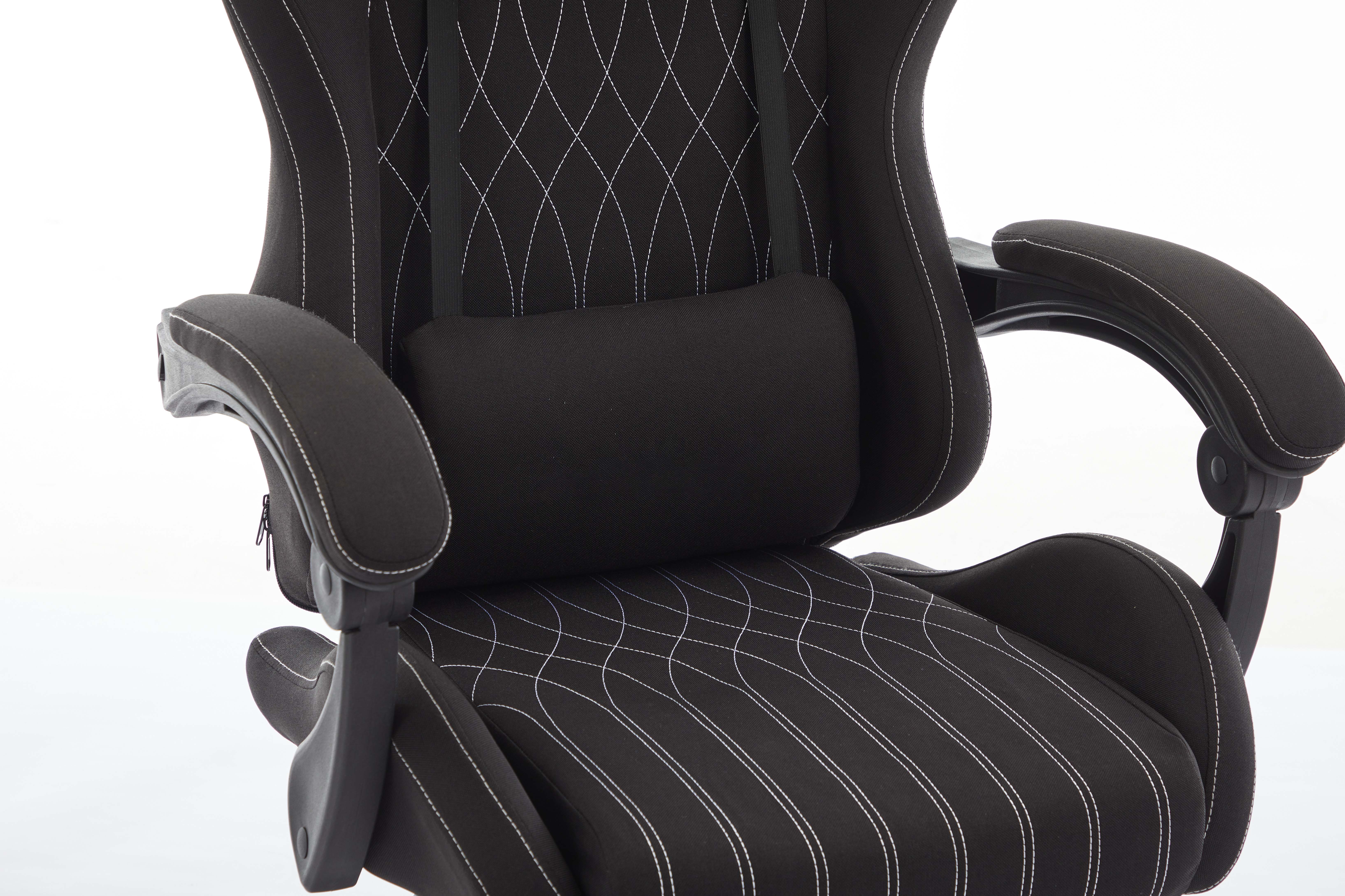 Silla Gamer Merx Kuroyami Kr-400 Negra Tela Con Apoyapies Premium